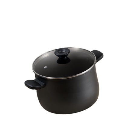 Meyer Nonstick 24cm 7.6L Hard Anodized Stockpot with Lid - Meyer Midnight Series (Induction) (MEY-85073)