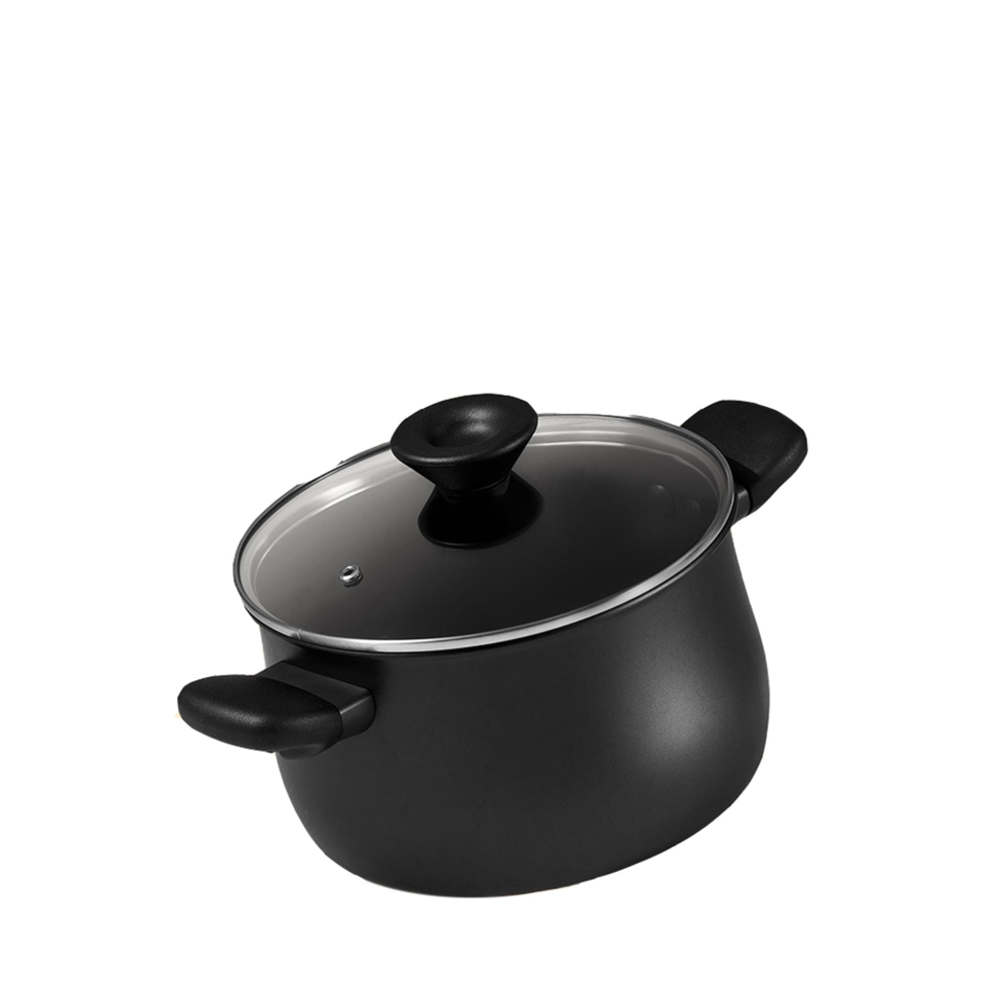 Meyer Nonstick 20cm 3.8L Hard Anodized Stockpot with Lid - Meyer Midnight Series (Induction) (MEY-85096)