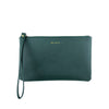 Mel&Co Saffiano-Effect Wristlet Loop Handle Pouch - Forest Green