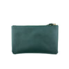 Mel&Co Saffiano-Effect Wristlet Loop Handle Pouch - Forest Green