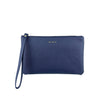 Mel&Co Saffiano-Effect Wristlet Loop Handle Pouch - Navy