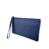 Mel&Co Saffiano-Effect Wristlet Loop Handle Pouch - Navy