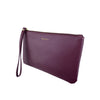 Mel&Co Saffiano-Effect Wristlet Loop Handle Pouch - Wine