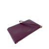 Mel&Co Saffiano-Effect Wristlet Loop Handle Pouch - Wine