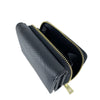 Mel&Co Saffiano-Effect Compact Tri-Fold Wallet Black