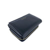 Mel&Co Saffiano-Effect Compact Tri-Fold Wallet Black