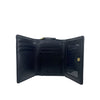 Mel&Co Pebbled Compact Tri-Fold Wallet Black