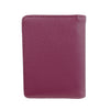 Mel&Co Saffiano Leatherette Bifold Card Holder Rose