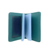 Mel&Co Saffiano Leatherette Bifold Card Holder Sea Green