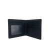 Mel&Co Saffiano Leatherette Basic Bi-Fold Wallet Black