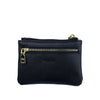 Mel&Co Saffiano-Effect Front Flap Pocket Pouch with Keyring Black