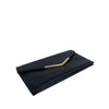 Mel&Co Saffiano Leatherette Envelope Clutch With Chain - Black