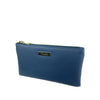 Mel&Co Saffiano Leatherette Wristlet Pouch Blue