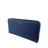 Mel&Co Saffiano-Effect Zip-Around Long Wallet Navy