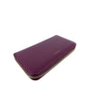 Mel&Co Saffiano-Effect Zip-Around Long Wallet - Wine