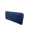 Mel&Co Saffiano-effect Zip-around Wallet - Navy