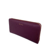 Mel&Co Saffiano-effect Zip-around Wallet - Wine