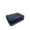 Mel&Co Quilted Bifold Snap Wallet With Zip-Around Compartment Black