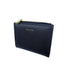 Mel&Co Saffiano-Effect Bifold Compact Snap Wallet Black