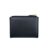 Mel&Co Saffiano-Effect Bifold Compact Snap Wallet Black