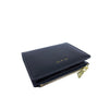 Mel&Co Saffiano-Effect Bifold Compact Snap Wallet Black