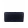 Mel&Co Saffiano-Effect Tri-Fold Flap Large Wallet Black