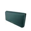 Mel&Co Saffiano-effect Tri-fold Flap Large Wallet - Forest Green