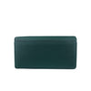 Mel&Co Saffiano-effect Tri-fold Flap Large Wallet - Forest Green