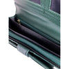 Mel&Co Saffiano-effect Tri-fold Flap Large Wallet - Forest Green