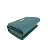 Mel&Co Saffiano Leatherette Tri-fold Wallet With Zipper Compartment Sea Green