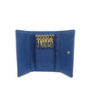 Mel&Co Saffiano Leatherette Basic Key Pouch Blue