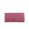 Mel&Co Saffiano Leatherette Basic Flap Long Wallet Rose