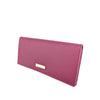Mel&Co Saffiano Leatherette Basic Flap Long Wallet Rose