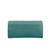 Mel&Co Saffiano Leatherette Basic Flap Long Wallet Sea Green