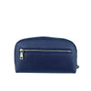 Mel&Co Saffiano-Effect Loop Handle Zip-Around Wristlet Pouch Navy