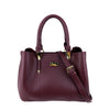 Mel&Co Lightweight Structured Satchel - Wine