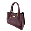 Mel&Co Lightweight Structured Satchel - Wine