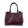 Mel&Co Lightweight Structured Satchel - Wine