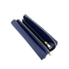 Mel&Co Saffiano-Effect Chain Wallet With Flap Compartment Navy