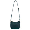 Mel&Co Saffiano-Effect Curve Top Sling Bag Forest Green