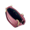 Mel&Co Saffiano Leatherette Double Handle With Chain Detail Rose