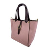 Mel&Co Pebbled Bucket Satchel Bag Pink