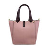 Mel&Co Pebbled Bucket Satchel Bag Pink