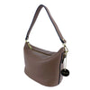 Mel&Co Soft Basic Shoulder Sling Bag Light Brown