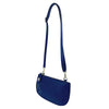 Mel&Co Box Calf Slim Sling Pouch With Turn Lock Detail Navy