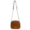 Mel&Co Croco Semi-Chain Sling Bag Tan