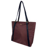 Mel&Co Nylon Double Handle Tote Bag Reddish Brown