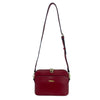 Mel&Co Two-way Zip Box Calf Sling Bag Red