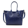 Sancho Genuine Crocodile Leather Shopper - Royal Blue