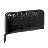 SANCHŌ Crocodile Leather Long Purse - Black